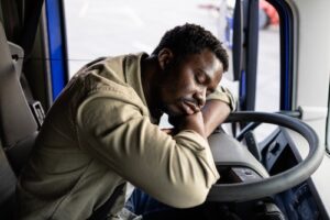 Truck Accident Fatigue Role Concept